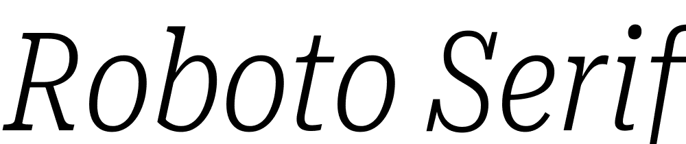 Roboto-Serif-UltraCondensed-ExtraLight-Italic font family download free