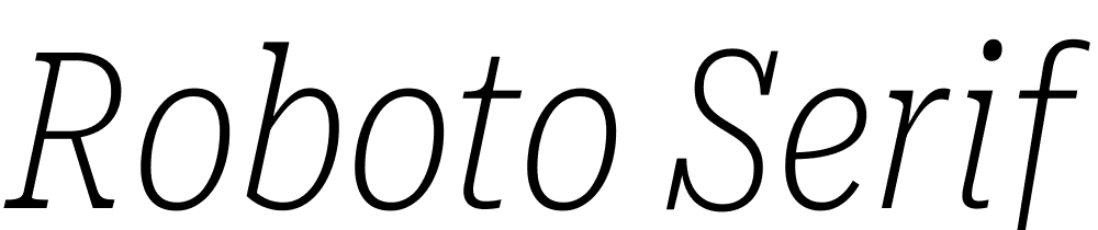 Roboto-Serif-UltraCondensed-Thin-Italic font family download free