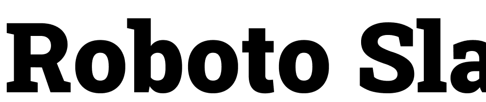 Roboto-Slab-Black font family download free