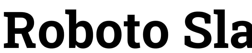 Roboto-Slab-Bold font family download free