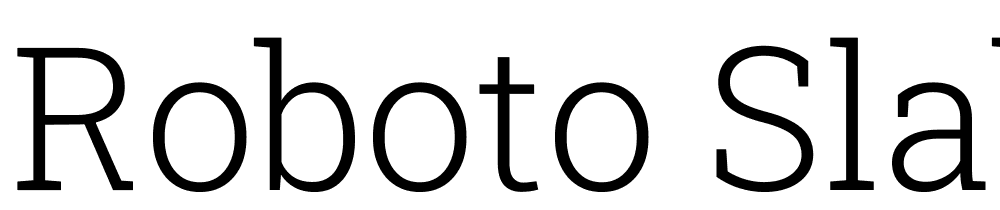 Roboto-Slab-Light font family download free