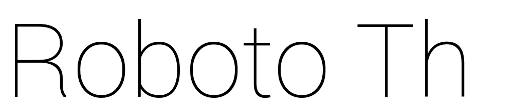 Roboto-Th font family download free