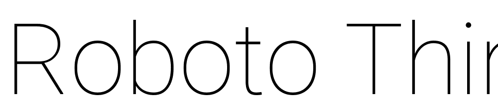 Roboto-Thin font family download free