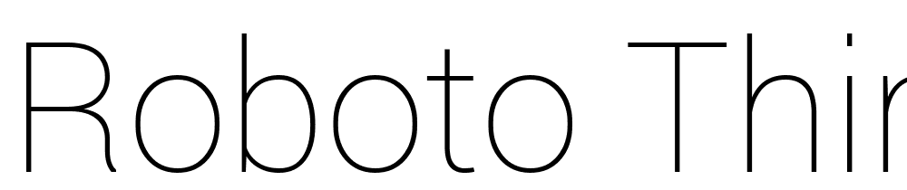 Roboto-Thin font family download free