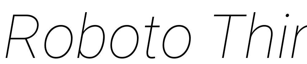 Roboto-Thin-Italic font family download free