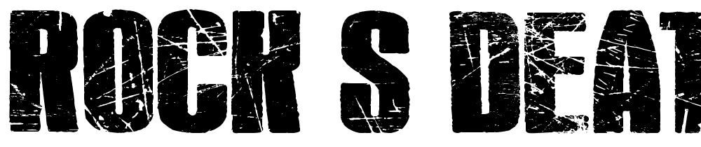 rock_s_death font family download free