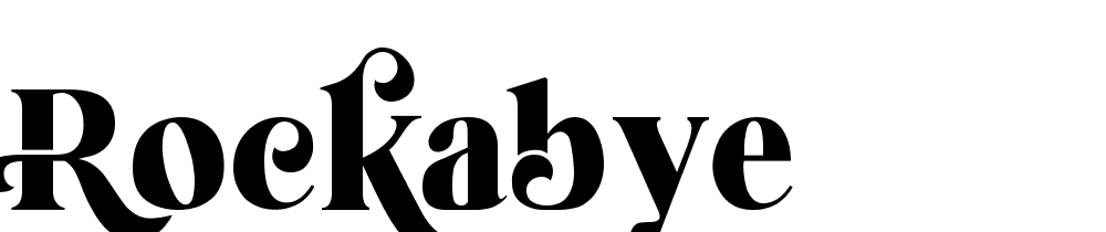 Rockabye font family download free