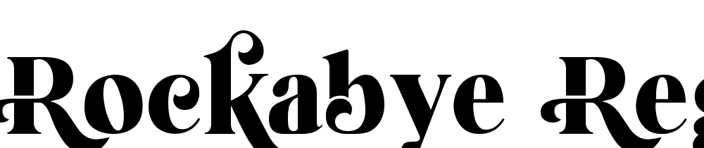 Rockabye-Regular font family download free