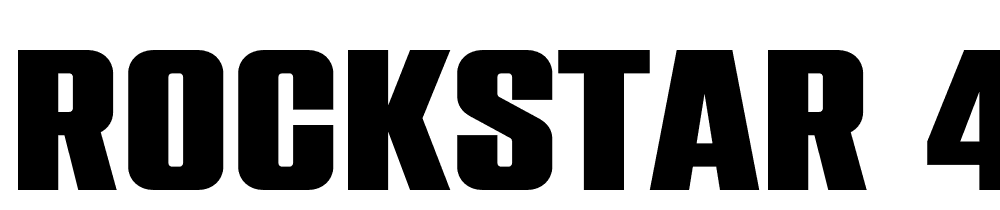 rockstar_4 font family download free