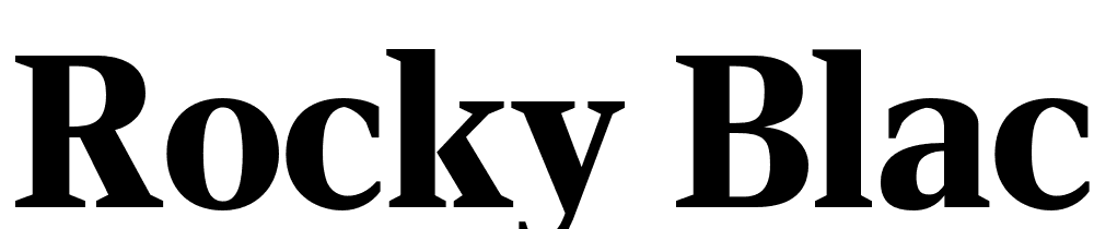 Rocky-Black font family download free