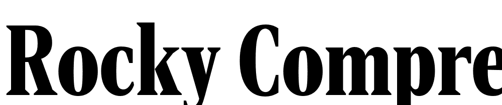 Rocky-Compressed-Black font family download free