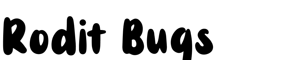 rodit_bugs font family download free