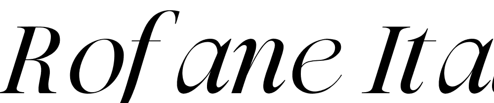 Rofane-Italic font family download free