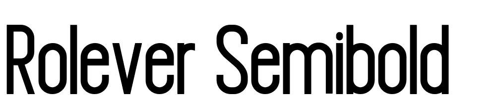 Rolever-Semibold font family download free