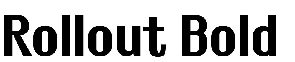 Rollout-Bold font family download free