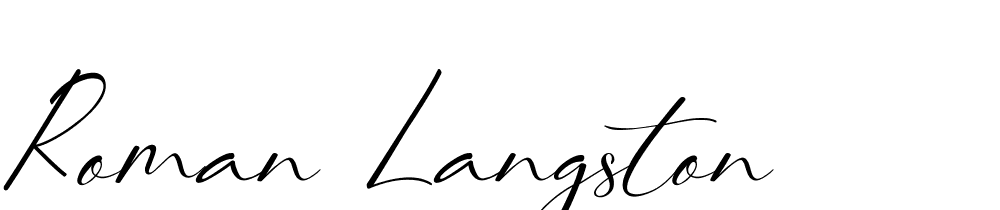 Roman Langston font family download free