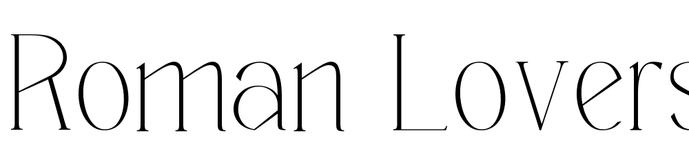 Roman-lovers-Thin font family download free