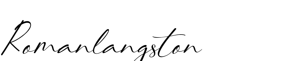 RomanLangston font family download free