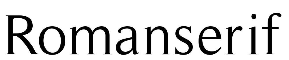 RomanSerif font family download free