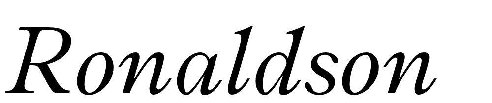 Ronaldson font family download free