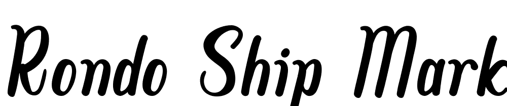 Rondo-Ship-Market font family download free