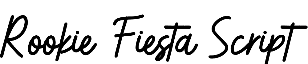 Rookie Fiesta Script font family download free