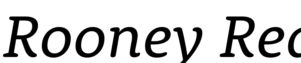 Rooney-Regular-Italic font family download free