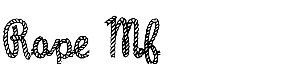 Rope MF font family download free