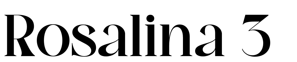 rosalina-3 font family download free