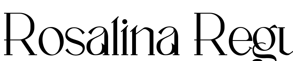 Rosalina-Regular font family download free