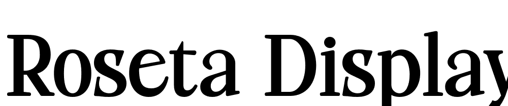 roseta-display font family download free