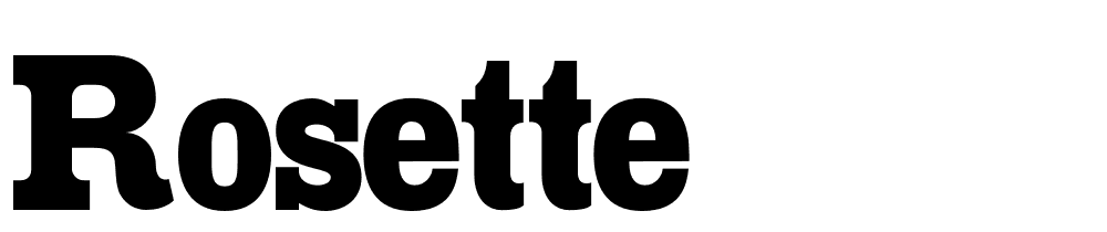 rosette font family download free