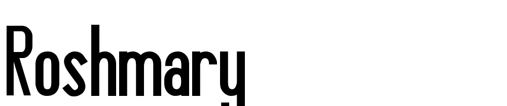 roshmary font family download free