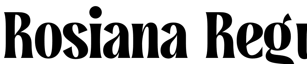 Rosiana-Regular font family download free