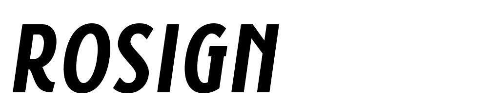 Rosign font family download free