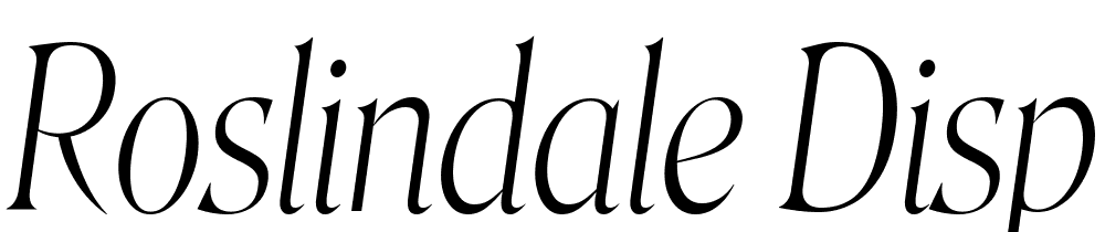 Roslindale-Display-Condensed-Extra-Light-Italic font family download free