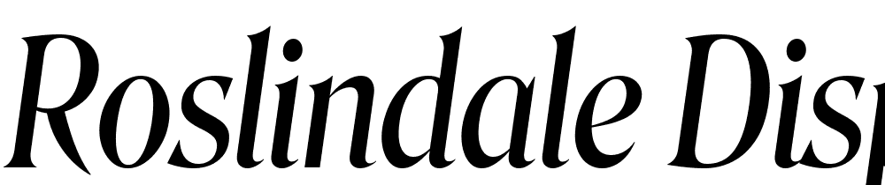 Roslindale-Display-Condensed-Italic font family download free