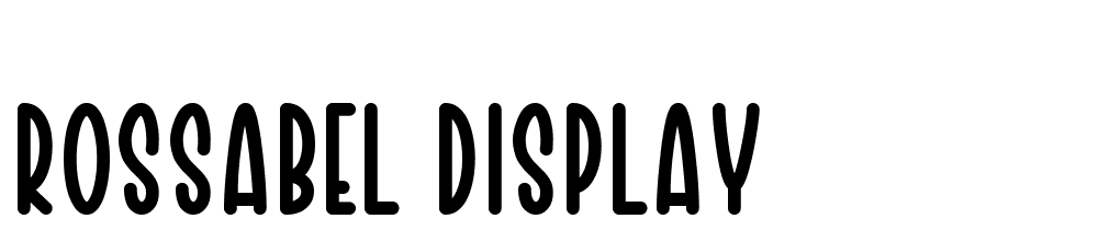 Rossabel-Display font family download free