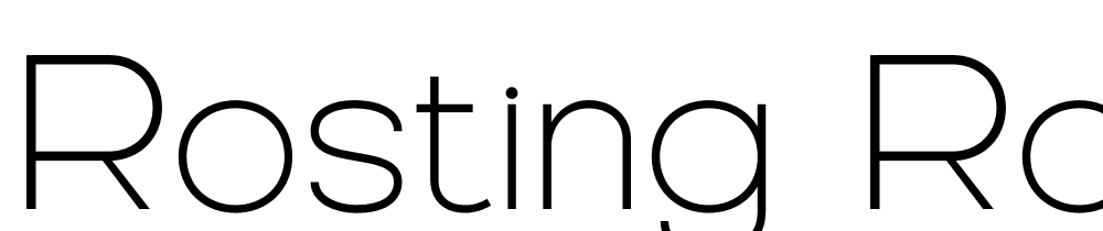 Rosting-Rose-Thin font family download free