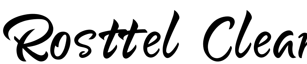 Rosttel-CleanRegular font family download free