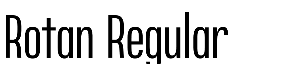 Rotan-Regular font family download free