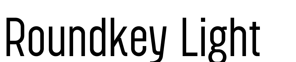 Roundkey-Light font family download free