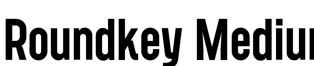 Roundkey-Medium font family download free