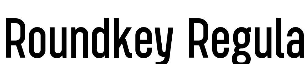 Roundkey-Regular font family download free