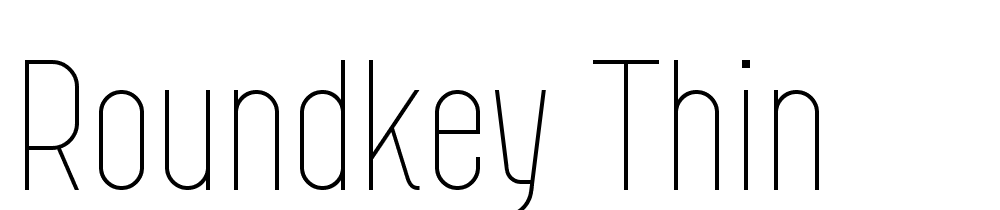 Roundkey-Thin font family download free