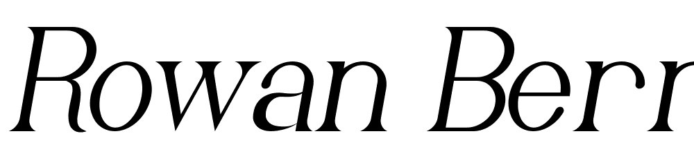 Rowan-Berry-Demo-Italic font family download free