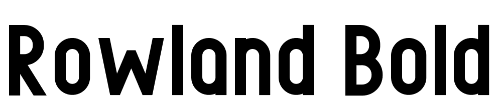 Rowland-Bold font family download free