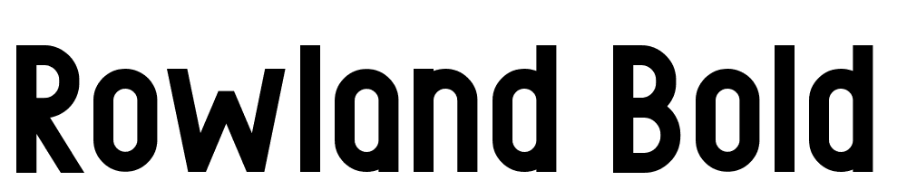 Rowland-Bold font family download free