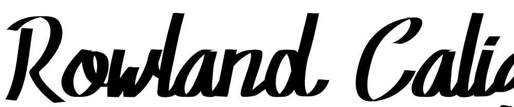 Rowland-Caligraphy font family download free