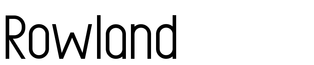 rowland font family download free